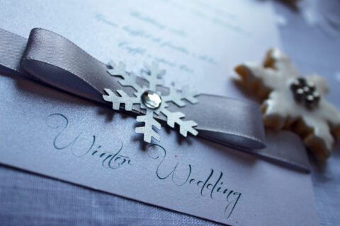 Winter,Wedding,Text,With,Ribbon,And,Metal,Snowflake Winter,Wedding,Text,With,Ribbon,And,Metal,Snowflake
