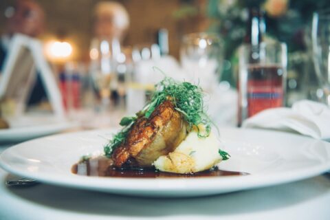 Handmade Beef Pie, Harveys Ale, Herb Pastry, Potato Puree, Roots, Jus Handmade Beef Pie, Harveys Ale, Herb Pastry, Potato Puree, Roots, Jus